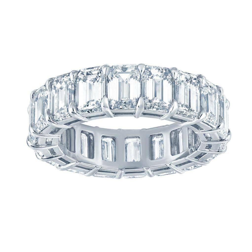 Emerald Cut Eternity Band