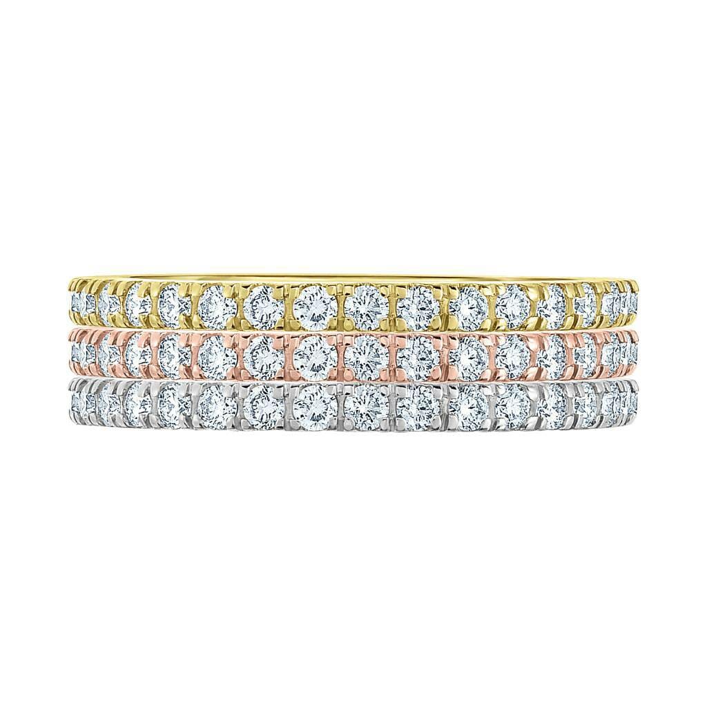 Stackable Diamond Eternity Band