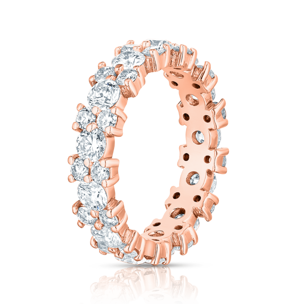 2 X 1 Round Eternity Rose Side