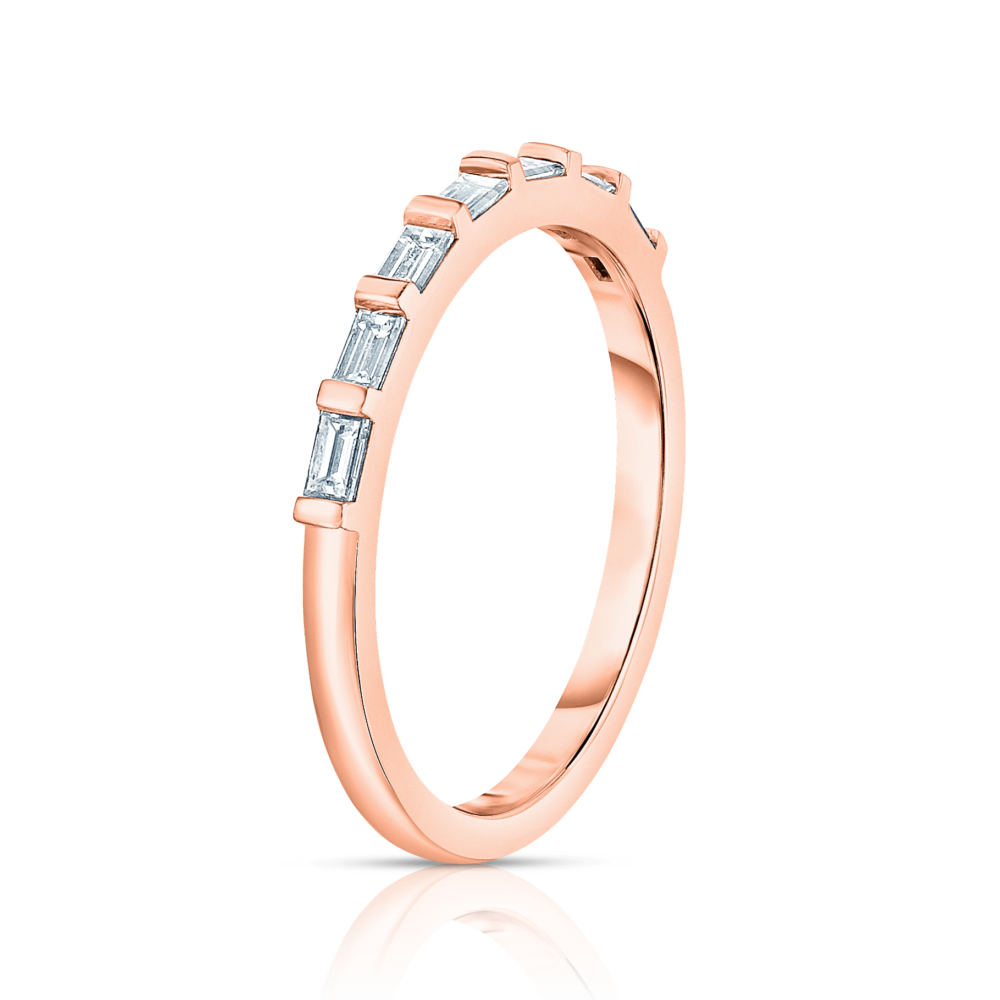 Baguette Band rose side
