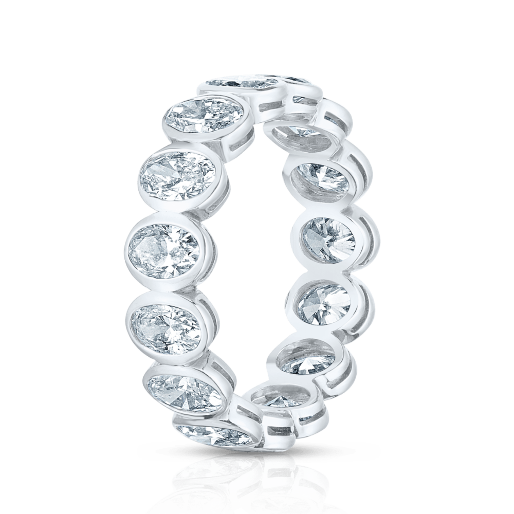 Oval Bezel White Side