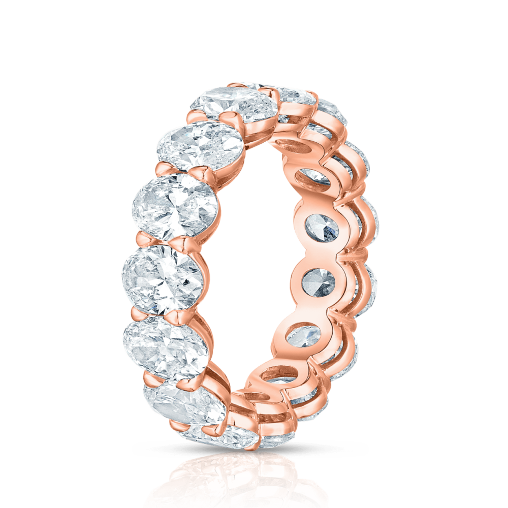 Oval Eternity Rose Side